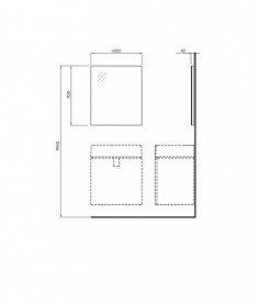 Дзеркало Kolo Twins 60 cм 88458000
