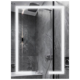 Дзеркало Kroner KRP Spiegel VR2-6080 60х80 см з LED-підсвічуванням та антизапітнінням CV035332