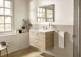 Зеркало настенное прямоугольное Roca Victoria Basic 100х60 корпус ДСП A812329406