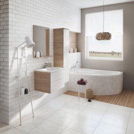 Дзеркало настінне Ravak Rosa II 600 з поличкою прямокутне капучино X000000932