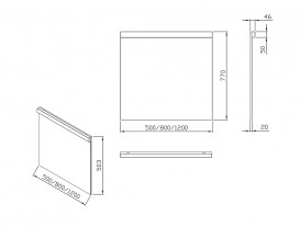 Зеркало настенное с подсветкой LED Ravak Natural 1200 МДФ прямоугольное белый глянец X000001058