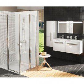 Дзеркало настінне з підсвічуванням Ravak Chrome 600 прямокутне біле X000000546