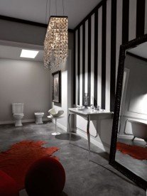 Зеркало напольное в раме Kerasan Retro 70х180 см чёрный глянцевый 736601