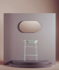 Дзеркало у ванній кімнаті Artceram Arco 50х90 см з підсвічуванням ACS012