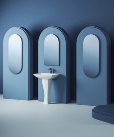 Зеркало в ванную комнату Artceram Arco 50х90 см с подсветкой ACS013