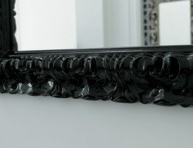 Зеркало в ванную комнату ArtCeram Italiana 70х90 см чёрный глянцевый ACS002 03