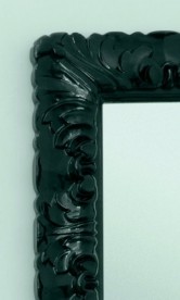 Зеркало в ванную комнату ArtCeram Italiana 70х90 см чёрный глянцевый ACS002 03