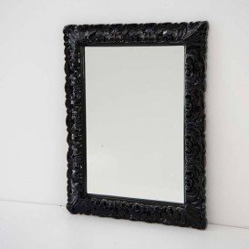 Зеркало в ванную комнату ArtCeram Italiana 70х90 см чёрный глянцевый ACS002 03