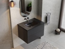 Зеркало в ванную комнату Besco Akya 50х75 см графит матовый LA-50-GM