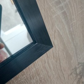 Дзеркало у ванну кімнату Fancy Marble 90х70 см чорна рама 9070MB