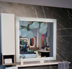 Дзеркало у ванну кімнату Fancy Marble Simi 110х80 см зі світлодіодним підсвічуванням Simi 110