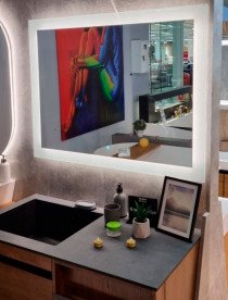Зеркало в ванную комнату Fancy Marble Simi 125х80 см со светодиодной подсветкой Simi 125