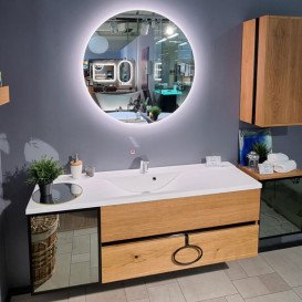 Зеркало в ванную комнату Fancy Marble Samedi Ø85 см со светодиодной подсветкой Samedi 850