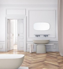 Зеркало в ванную комнату Kolpa San Milo 1206х596 мм белый 591600