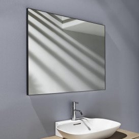 Дзеркало у ванній кімнаті Laufen Frame 25 90х70 см з алюмінієвою рамою чорний матовий H4474059004501