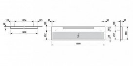 Дзеркало у ванній кімнаті Laufen IL Bagno Alessi One 160х40 см з LED-підсвіткою H4484410972001