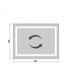 Зеркало в ванную комнату Мойдодыр Olmo 65x85 см с LED подсветкой 00-0009224