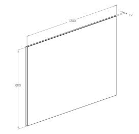 Зеркало в ванную комнату Roca Sote 120x80 см A812446000