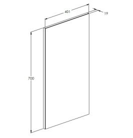 Дзеркало для ванної кімнати Roca Sote 40x70 см A812439000