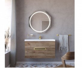 Зеркало в ванную комнату Sonia Epoque Century 81 см со светодиодной подсветкой 190195