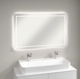 Зеркало в ванную комнату Villeroy & Boch Finion 120х75 см с подсветкой обогревом и аудиосистемой G6101200