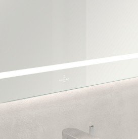 Дзеркало у ванній кімнаті Villeroy & Boch Finion 100х75 см з підсвічуванням обігрівом та аудіосистемою G6101000