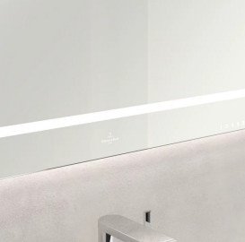 Дзеркало у ванній кімнаті Villeroy & Boch Finion 80х75 см з підсвічуванням обігрівом та аудіосистемою G6108000