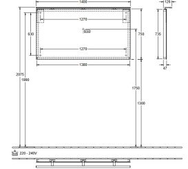 Дзеркало у ванній кімнаті Villeroy & Boch More To See 140х75 см з підсвічуванням A4041400
