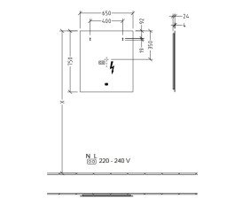 Дзеркало у ванну кімнату Villeroy & Boch More to See Lite 65х75 см з підсвічуванням A4596500