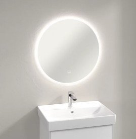 Дзеркало у ванну кімнату Villeroy & Boch More to See Lite ⌀65,2 см з підсвічуванням A4606800