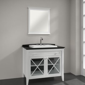 Дзеркало у ванній кімнаті Villeroy & Boch Hommage 68,5х74 см масив дерева білий матовий лак  85652100