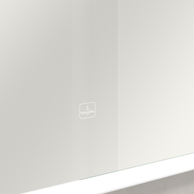 Дзеркало у ванну кімнату Villeroy & Boch Subway 3.0 130х75 см з підсвічуванням алюміній білий матовий A4631300