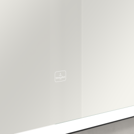 Зеркало в ванную комнату Villeroy & Boch Subway 3.0 130х75 см с подсветкой алюминий биколор A46313BC