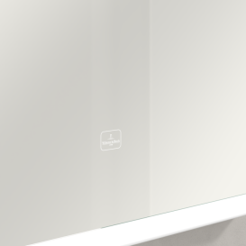 Дзеркало у ванну кімнату Villeroy & Boch Subway 3.0 60х75 см з підсвічуванням алюміній білий матовий A4636000