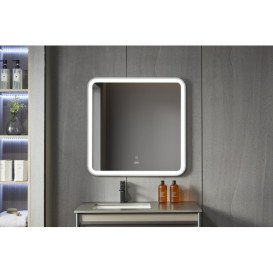 Зеркало в ванную комнату Vivia LED 282 W 60х60 см с подсветкой белый А0053337