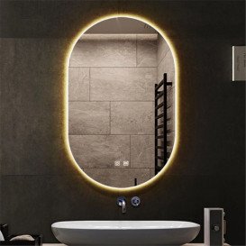 Зеркало в ванную комнату Vivia LED 347+ 60х80 см с подсветкой с функцией антизапотевания А0054901