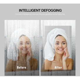 Зеркало в ванную комнату Vivia LED 347+ 60х80 см с подсветкой с функцией антизапотевания А0054901