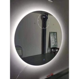 Дзеркало у ванній кімнаті Vivia LED Clock 60х60 см з підсвічуванням А0053341