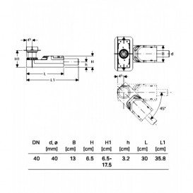 Накладная панель для водосточного желоба Geberit CleanLine20 черная/матовая нержавеющая сталь 154.453.00.1