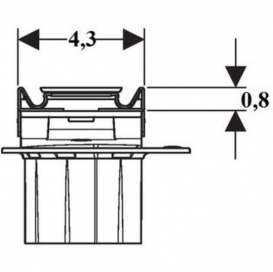 Накладная панель для водосточного желоба Geberit CleanLine60 тёмный металл/матовый металл 154.457.00.1