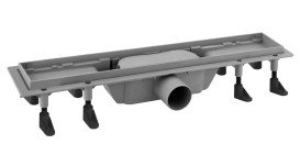 Жолоб водостічний Koller Pool Aqua 50 см з решіткою Line ABS-пластик/нержавіюча сталь AQL0500