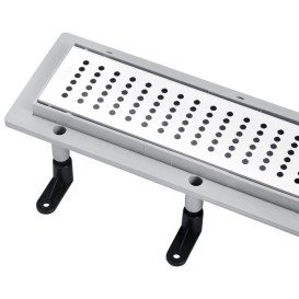 Желоб водосточный Kroner KRP Harz L80 Löcher с решеткой 800 мм нержавеющая сталь CV029584