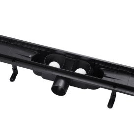 Желоб водосточный Kroner KRP Harz SCH60Schwarz с решеткой 600 мм нержавеющая сталь черный CV029588