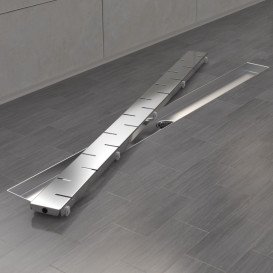 Желоб водосточный Laris Piano 950 мм нержавеющая сталь хром 78000026