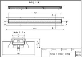 Жолоб водостічний McAlpine Omega Slim 900 мм нержавіюча сталь MPCD900-O-B-NT