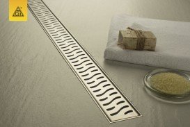 Жолоб водостічний МСН 650 мм з горизонтальним фланцем і матовою гратами Гармонія CH 650 HN 1