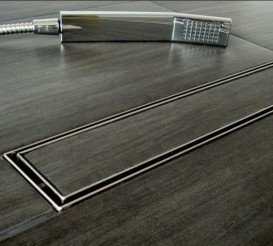 Жолоб водостічний МСН 850 мм з горизонтальним фланцем і матовою гратами Класик CH 850 / S40 KN 1