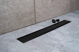 Желоб водосточный Pestan Confluo Primo Compact Line 550 мм черный матовый 13702523