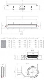 Жолоб водостічний Pestan Confluo Primo Compact Line 850 мм чорний матовий 13702526