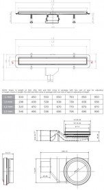 Желоб водосточный Pestan Confluo Primo Compact Line 850 мм хром матовый 13702512